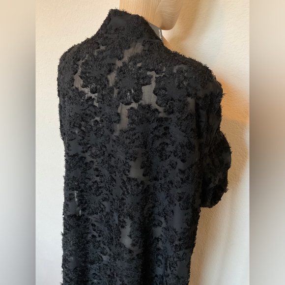 Avenue NWT Black Floral Burnout Kimono Robe or Duster Jacket 22-24 or Smaller! - Picture 6 of 16